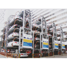 IC card and manual type ultrasonic PLC automatic Rotary car parking system with safety sensors